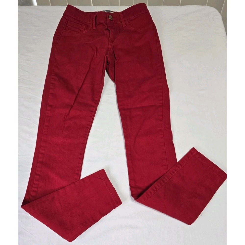 Refuge Women's Size 2 Jeans Red Skinny Stretch Tight‎ Leggings